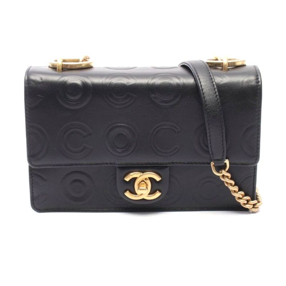 Chanel COCO Embossed Small Flap Shoulder Bag